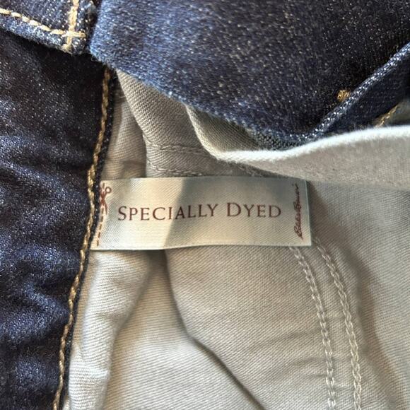 VTG Y2K Eddie Bauer Jeans Women's Size 2 Curvy Bootcut Mid-Rise Dark Wash - Picture 8 of 9